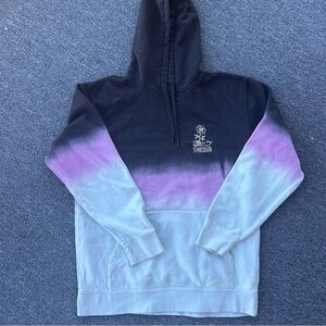Vans Gradient Black and Purple flower Hoodie large